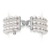 Akoya Cultured Pearl and Diamond Bracelet in 18K White Gold