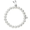 Akoya Cultured Pearl Bracelet with Diamonds in 18K White Gold