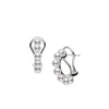 Akoya Cultured Pearl Cluster Earrings in 18K White Gold