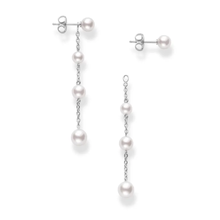 Akoya Cultured Pearl Drop Convertible Earrings