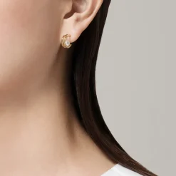 Akoya Cultured Pearl Earrings in 18K Yellow Gold