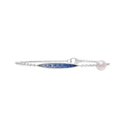 Akoya Cultured Pearl Ocean Bracelet with Sapphire