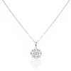 Akoya Cultured Pearl Pendant with Diamonds in Rose Gold