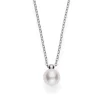 Akoya Cultured Pearl Pendant in White Gold