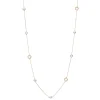 Cherry Blossom Akoya Cultured Pearl Necklace in Pink Gold