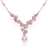 Cherry Blossom White South Sea and Diamond Necklace