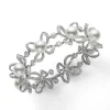 Classic Akoya Cultured Pearl Double Bracelet with Diamond Clasp