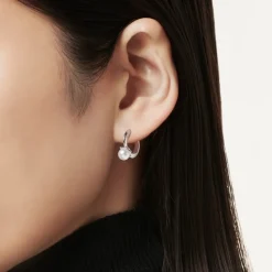 Classic Akoya Cultured Pearl Earrings in 18K White Gold