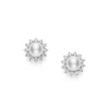 Classic Elegance Akoya Cultured Pearl Earrings with Diamonds