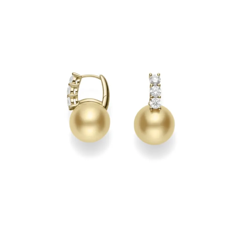 Classic Golden South Sea Cultured Pearl Earrings
