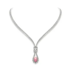 Conch Pearl and Diamond Necklace