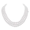 Everyday Essentials 18" Akoya Cultured Pearl Graduated Triple Strand – 18K White Gold Clasp