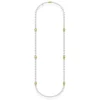 Fusion Akoya and Golden South Sea Cultured Pearl Strand with Diamond Rondelles
