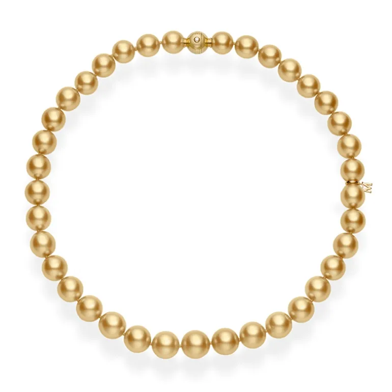 Golden South Sea Cultured Pearl Strand