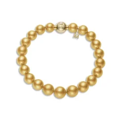 Golden South Sea Cultured Pearl Bracelet in 18K Yellow Gold