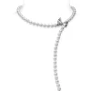 Jeux de Rubans Akoya Cultured Pearl and Diamond Convertible Bracelet and Necklace in 18K White Gold