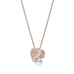 Les Pétales Place Vendôme Akoya Cultured Pearl Pendant in 18K Pink Gold