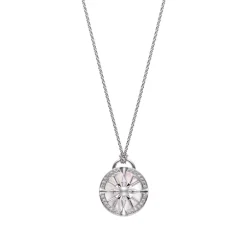 LUCKY ARROWS Akoya Cultured Pearl Pendant in 18K White Gold