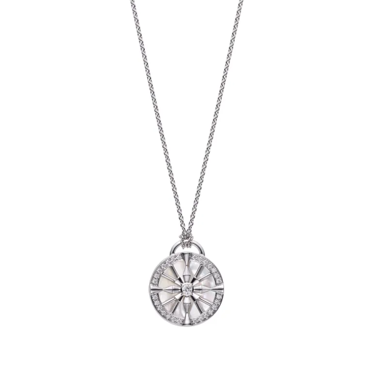 LUCKY ARROWS Mother of Pearl and Diamond Pendant