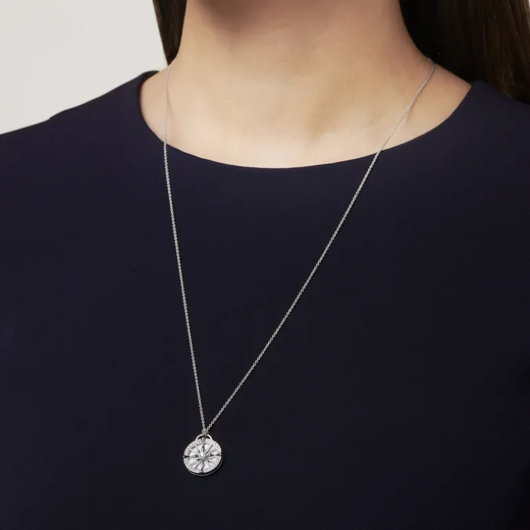 LUCKY ARROWS Mother of Pearl and Diamond Pendant