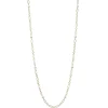 M Code Akoya Cultured Pearl Necklace in 18K Yellow Gold - 32"