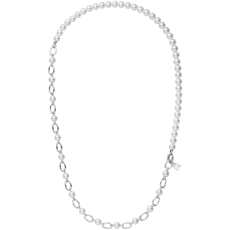 M Code Liberté Akoya Cultured Pearl Necklace