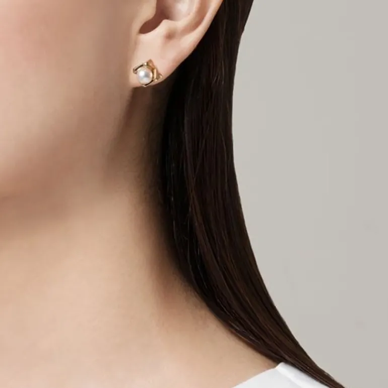 M Collection Akoya Cultured Pearl Earrings