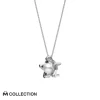 M Collection Pendant in 18K White Gold