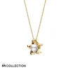 M Collection Pendant in 18K Yellow Gold