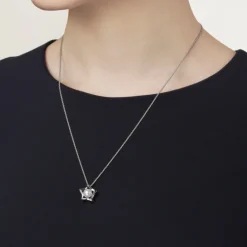 M Collection Pendant in 18K White Gold