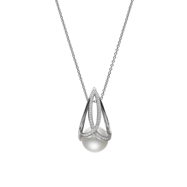 M Collection White South Sea Cultured Pearl Pendant