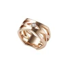 M Signature Diamond Ring in 18K Pink Gold