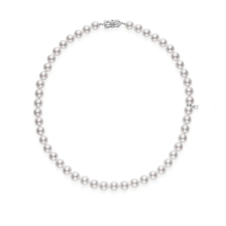 Mikimoto Reserve Akoya Cultured Pearl Necklace in Platinum