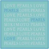 Mikimoto Signature Silk Scarf in Lagoon Blue