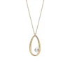 Moon Dew Akoya Cultured Pearl Pendant in 18K Yellow Gold