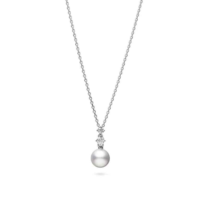 Morning Dew Akoya Cultured Pearl Drop Pendant