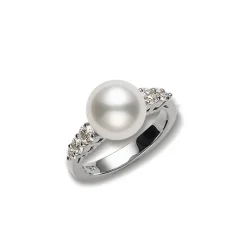 Morning Dew White South Sea Cultured Pearl Ring - White Gold
