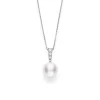 Morning Dew White South Sea Cultured Pearl Pendant – 18K White Gold