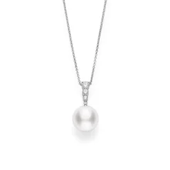 Morning Dew White South Sea Cultured Pearl Pendant – 18K White Gold