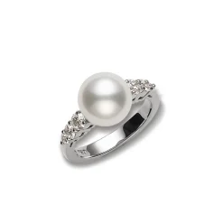 Morning Dew White South Sea Cultured Pearl Ring - White Gold