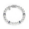 Ocean Bracelet-18k White Gold-A-7.5 x 7 mm