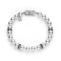 Ocean Bracelet-18k White Gold-A-7.5 x 7 mm