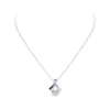 Ocean Collection White South Sea Cultured Pearl and Sapphire Pendant