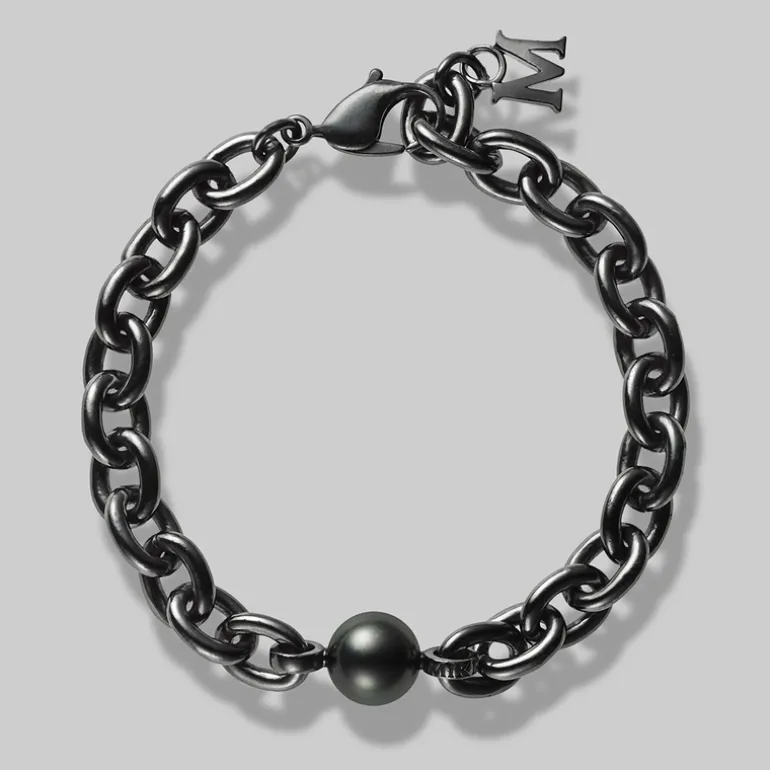 Passionoir Black South Sea Cultured Pearl Bracelet MDQ10067BXXS | MIKIMOTO