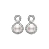 Ruyi Collection Akoya Cultured Pearl and Diamond Earrings