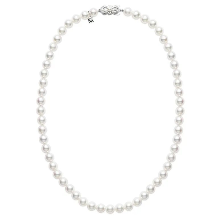 Strand Pearl Necklace, 18 Inch Strand Necklace - Mikimoto