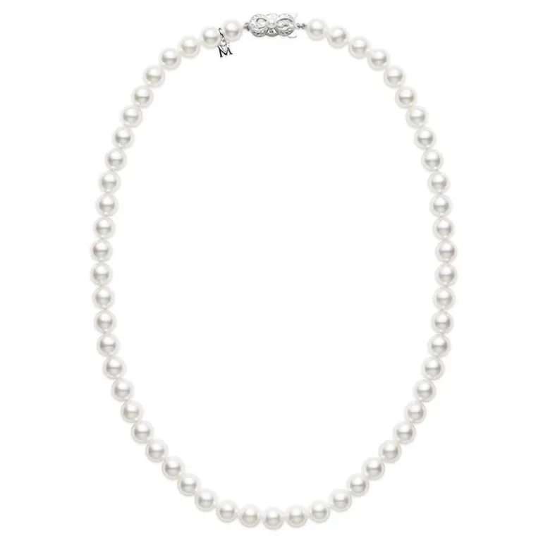 Strand Pearl Necklace, 18 Inch Strand Necklace - Mikimoto
