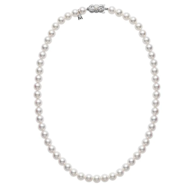 Strand Pearl Necklace, 18 Inch Strand Necklace - Mikimoto