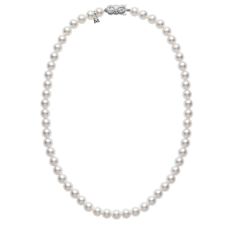 Strand Pearl Necklace, 18 Inch Strand Necklace - Mikimoto