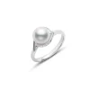 Twist Akoya Cultured Pearl Ring - White Gold - Mikimoto